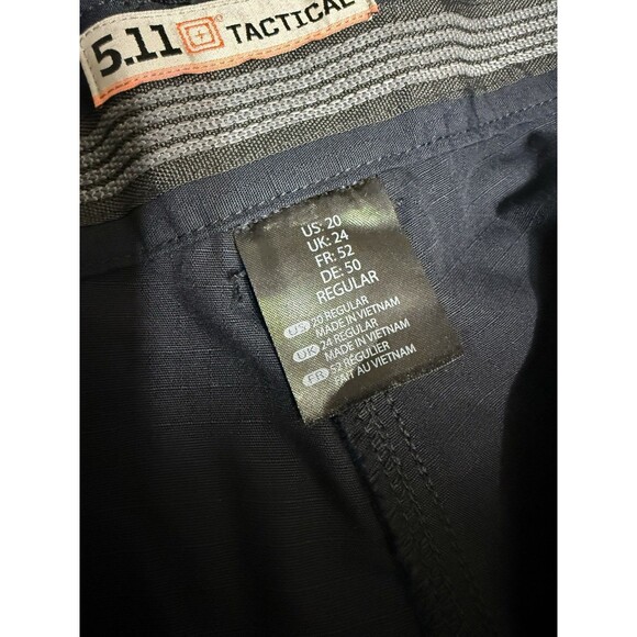 5.11 Tactical Women Size 20 Cargo Pant Stretch Ripstop Black 31” Inseam - Picture 8 of 10